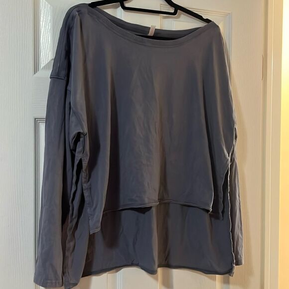Free People Movement Long Sleeve Tee - Oversize Layered Relaxed T - Size Small - Picture 1 of 3